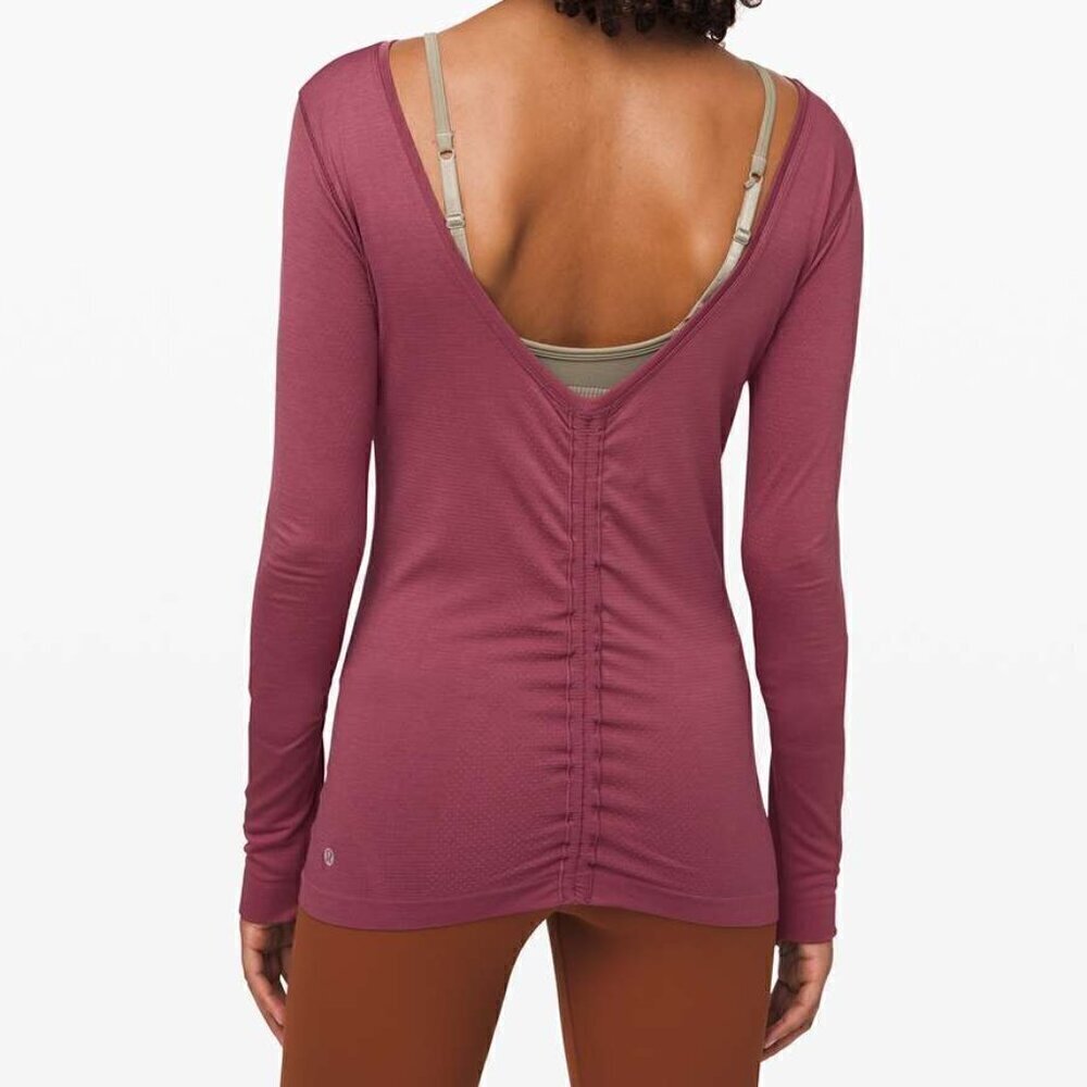 Lululemon Swiftly Speed Long Sleeve *Flow - 12 Plumful 